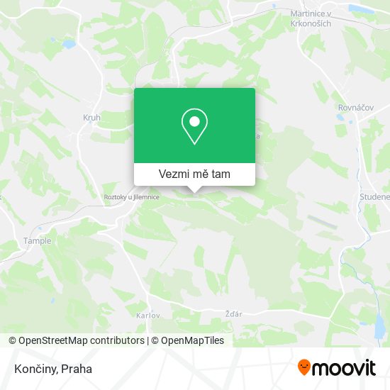 Končiny mapa