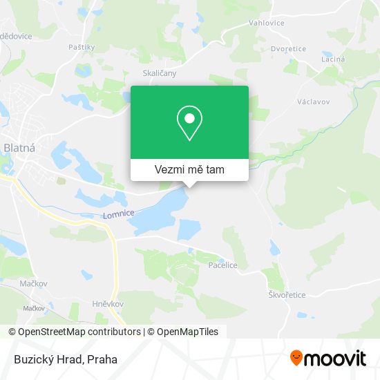 Buzický Hrad mapa