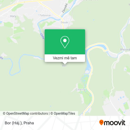 Bor (Háj.) mapa