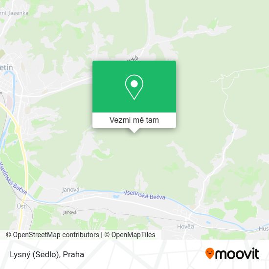 Lysný (Sedlo) mapa