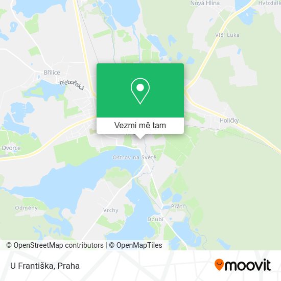 U Františka mapa