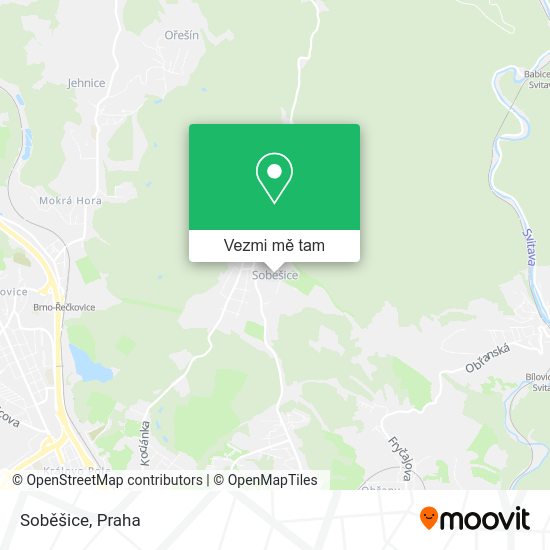 Soběšice mapa