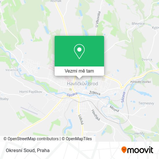 Okresní Soud mapa