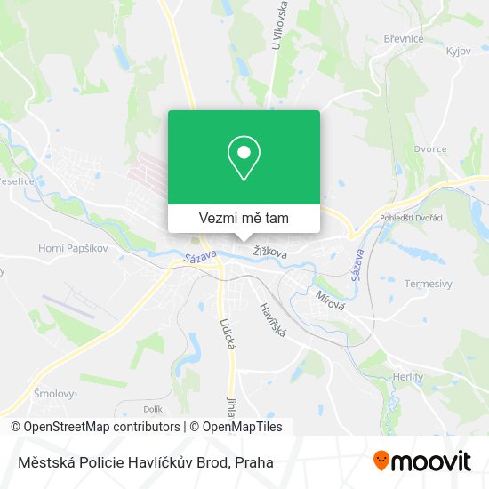Městská Policie Havlíčkův Brod mapa