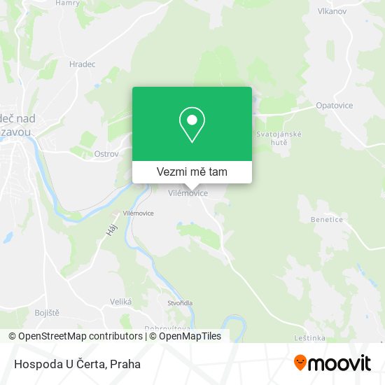 Hospoda U Čerta mapa