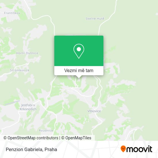 Penzion Gabriela mapa