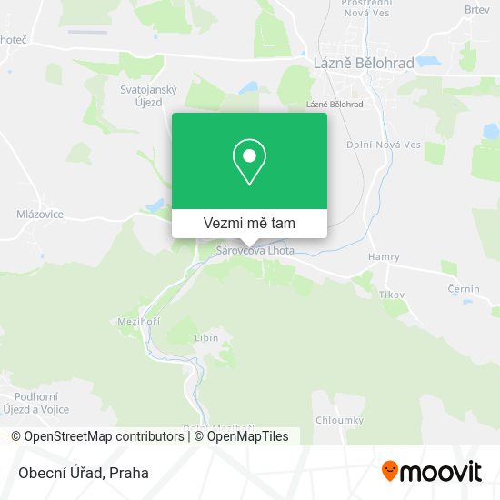 Obecní Úřad mapa
