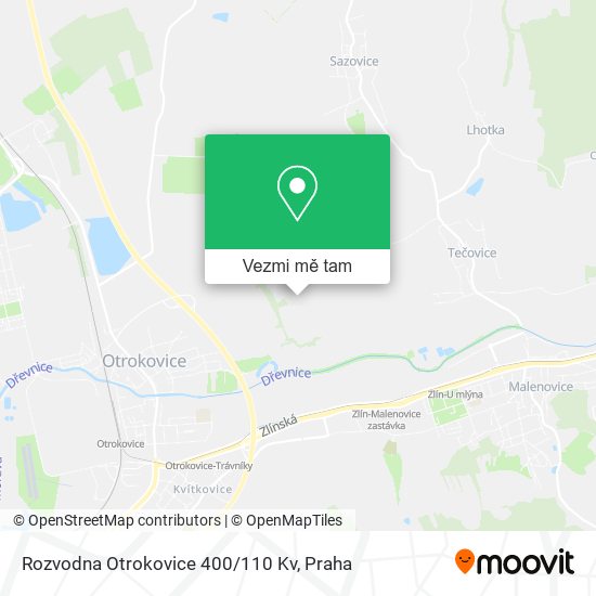 Rozvodna Otrokovice 400/110 Kv mapa