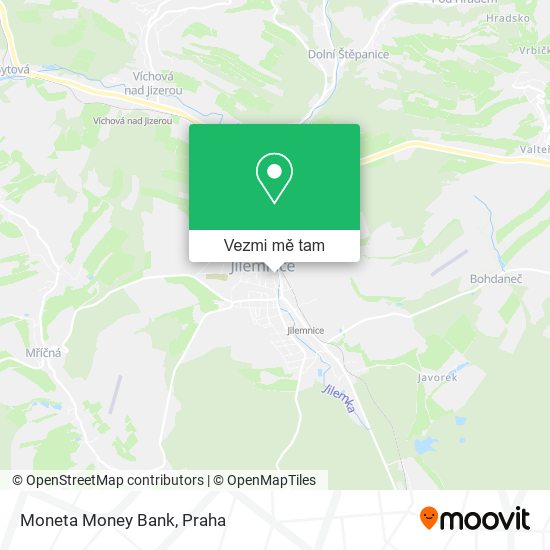 Moneta Money Bank mapa