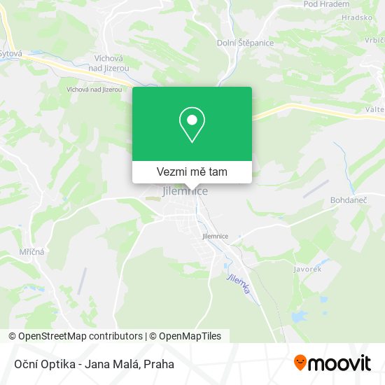 Oční Optika - Jana Malá mapa