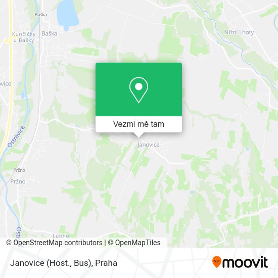 Janovice (Host., Bus) mapa