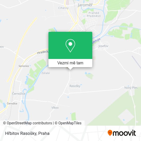 Hřbitov Rasošky mapa