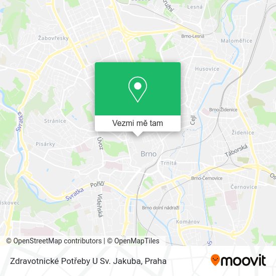 Zdravotnické Potřeby U Sv. Jakuba mapa