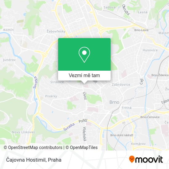 Čajovna Hostimil mapa