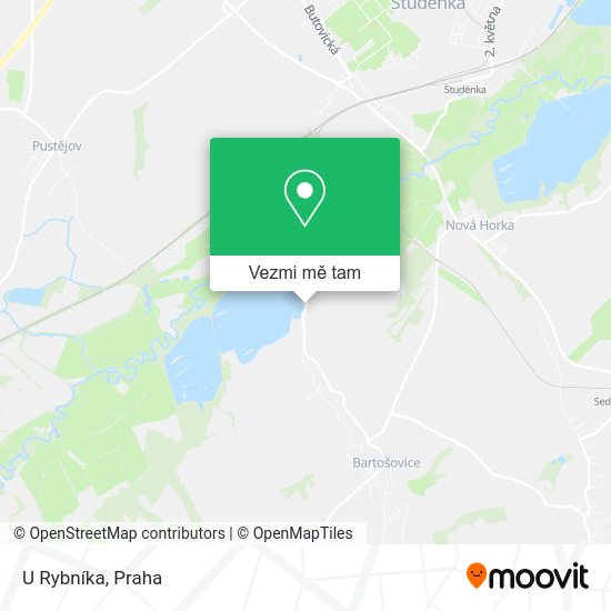 U Rybníka mapa