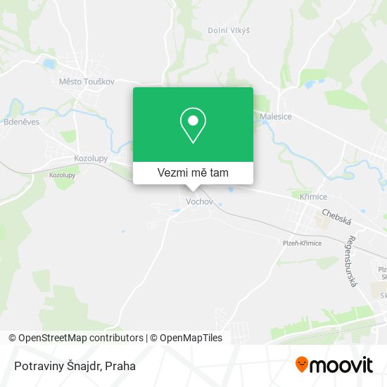 Potraviny Šnajdr mapa