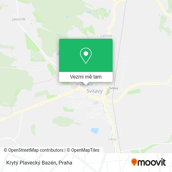 Krytý Plavecký Bazén mapa
