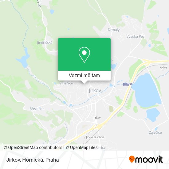 Jirkov, Hornická mapa