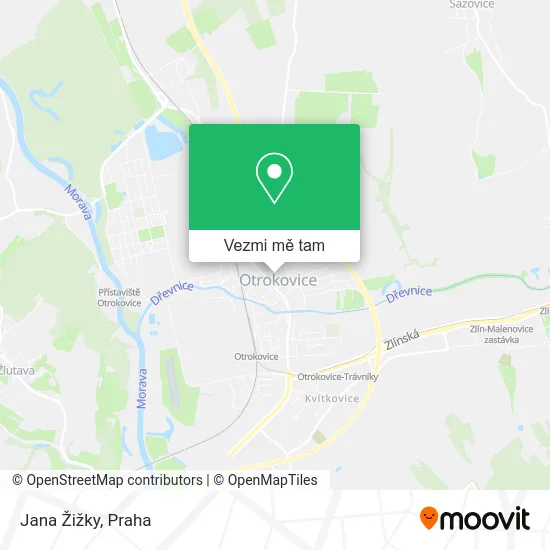 Jana Žižky mapa