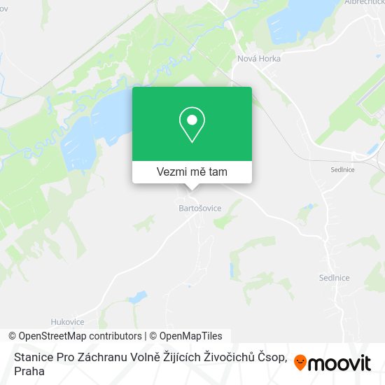 Stanice Pro Záchranu Volně Žijících Živočichů Čsop mapa