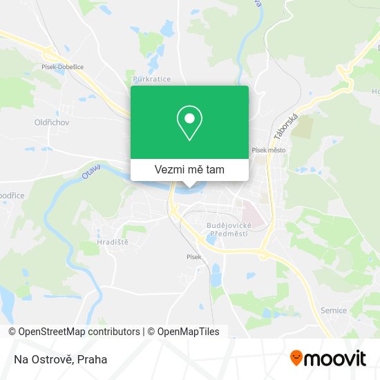 Na Ostrově mapa