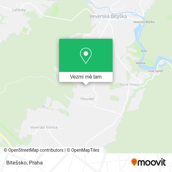 Bítešsko mapa