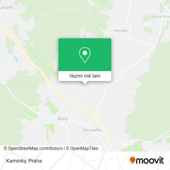 Kamínky mapa