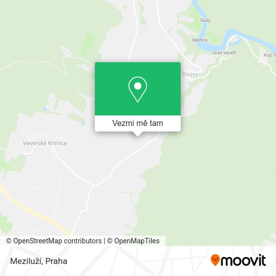 Meziluží mapa