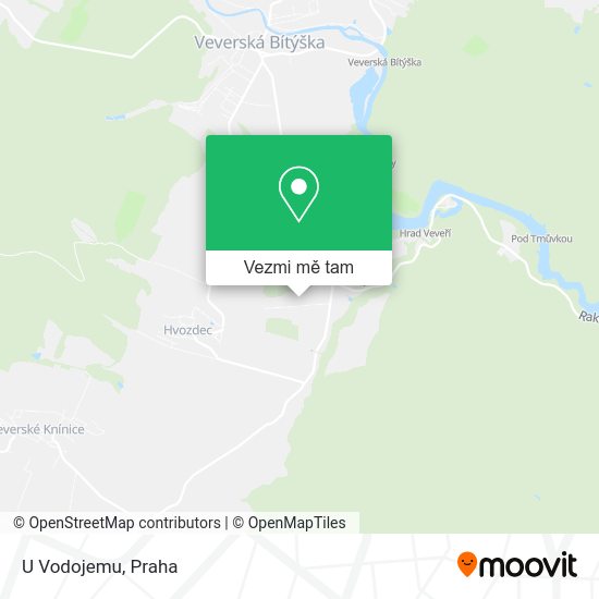 U Vodojemu mapa