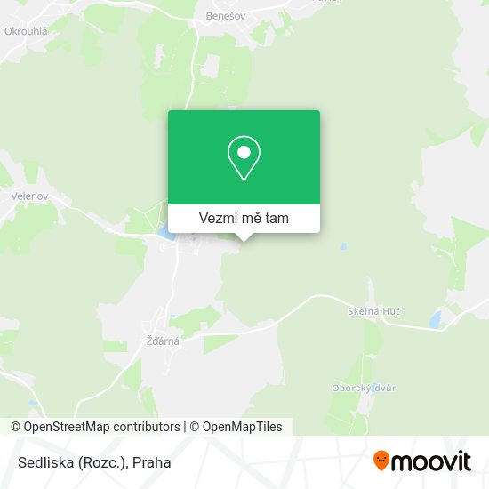 Sedliska (Rozc.) mapa