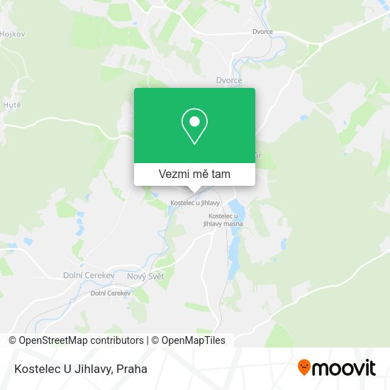 Kostelec U Jihlavy mapa