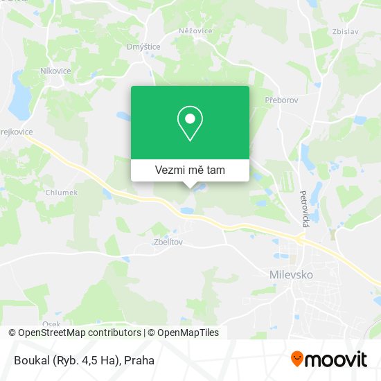 Boukal (Ryb. 4,5 Ha) mapa