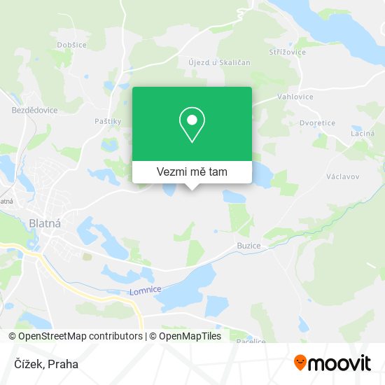 Čížek mapa