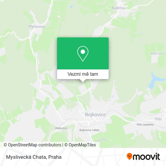 Myslivecká Chata mapa