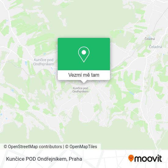 Kunčice POD Ondřejníkem mapa