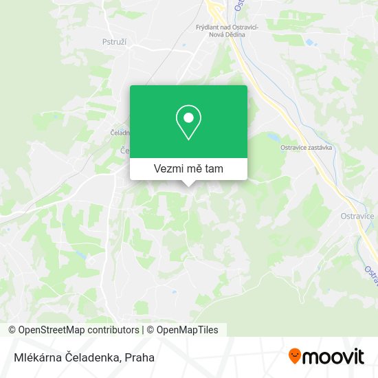 Mlékárna Čeladenka mapa