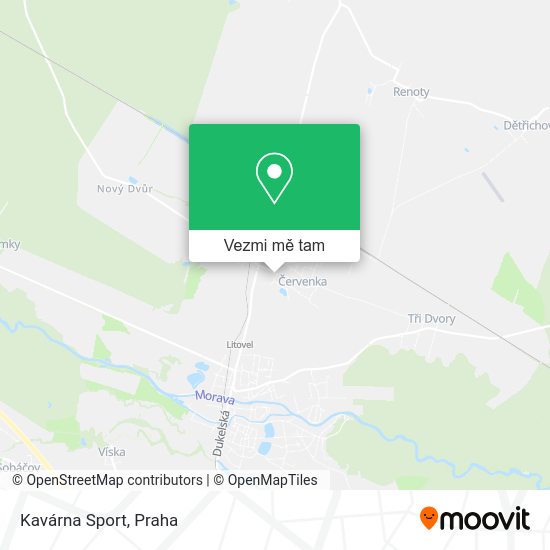 Kavárna Sport mapa