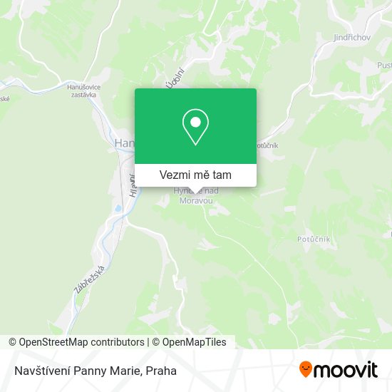 Navštívení Panny Marie mapa