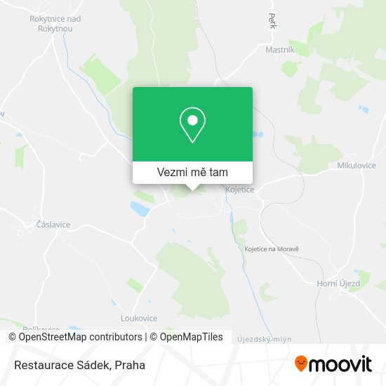 Restaurace Sádek mapa
