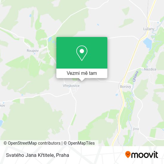 Svatého Jana Křtitele mapa