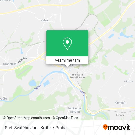 Stětí Svatého Jana Křtitele mapa