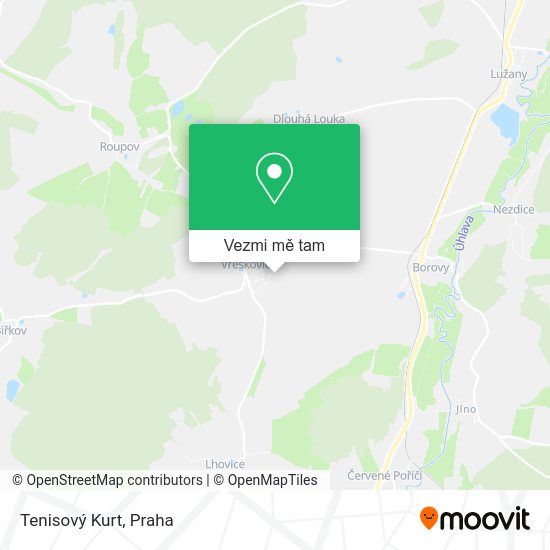 Tenisový Kurt mapa
