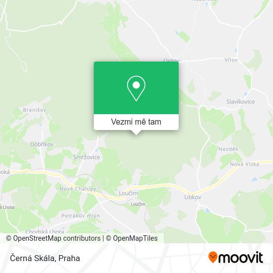Černá Skála mapa