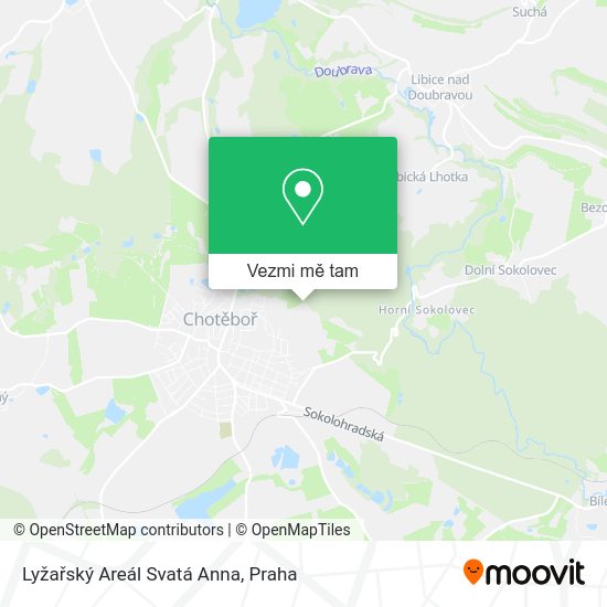 Lyžařský Areál Svatá Anna mapa
