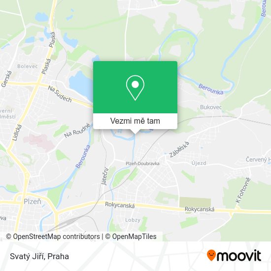Svatý Jiří mapa