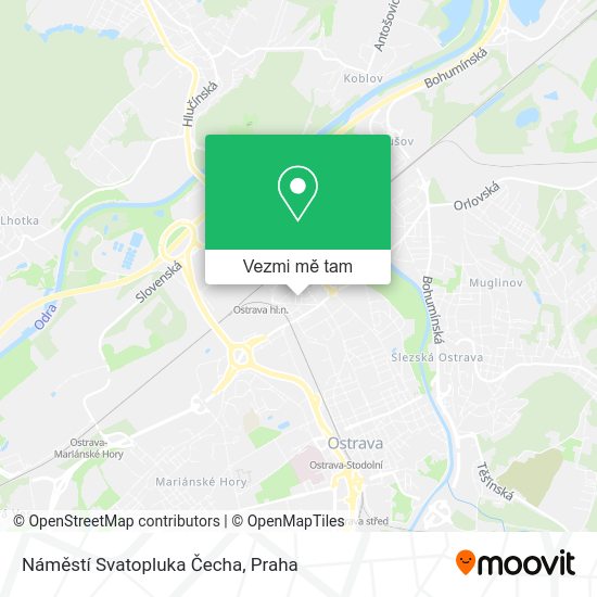 Náměstí Svatopluka Čecha mapa