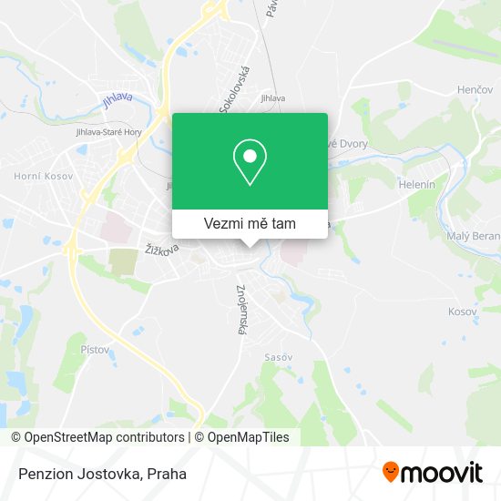 Penzion Jostovka mapa