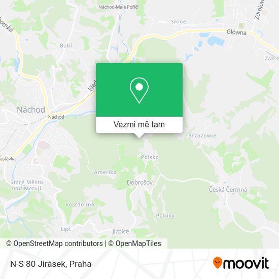 N-S 80 Jirásek mapa