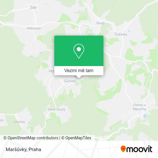 Maršůvky mapa
