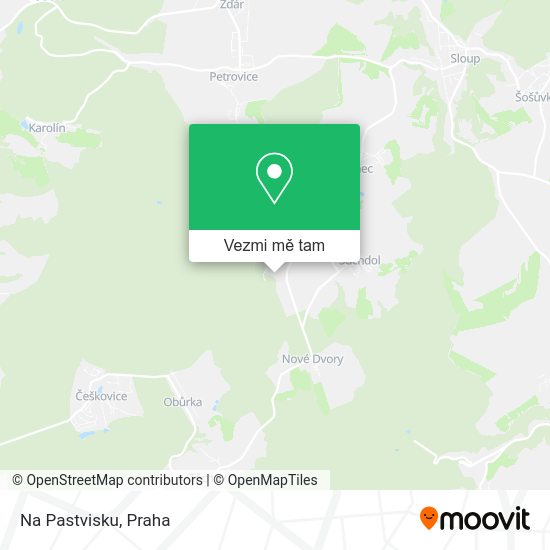 Na Pastvisku mapa